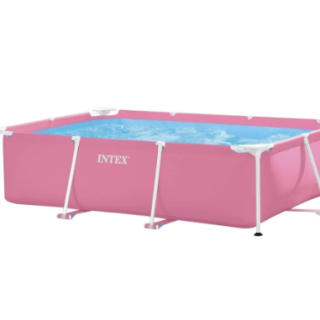 Piscina Estructural Rectangular INTEX 220 x 150 x 60 cm, 1.662L Rosada