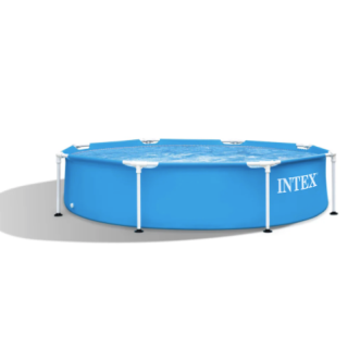 Piscina Estructural Redonda INTEX Metal Frame, 244 x 51 cm, 1.828 Litros