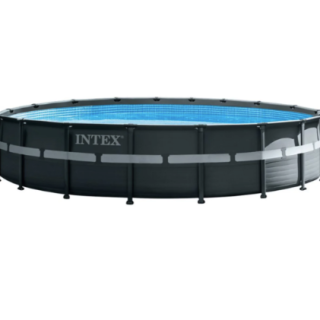 Piscina Estructural Ultra XTR Frame INTEX 549 x 132 cm, 26.423L, con Bomba de Arena, Escalera, Cobertor y Tapiz