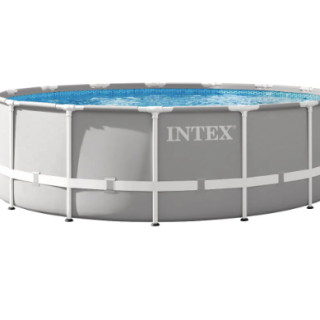 Piscina Estructural Redonda INTEX Prism Frame 457m x 122m, 16.805L, con Bomba, Escalera y Cobertor