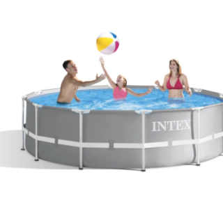 Piscina Estructural Redonda Prism Frame INTEX 366 x 99 cm, 8,592L, con Bomba