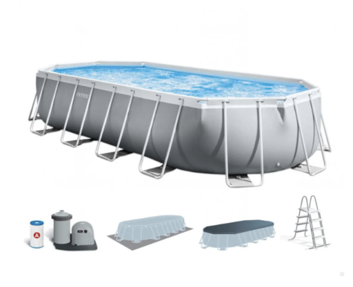 Piscina Estructural Ovalada INTEX Prism Frame 610 x 305 x 122 cm, 18.200L