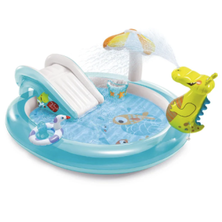 Piscina Centro de Juegos Gator INTEX con Tobogan y Pulverizador