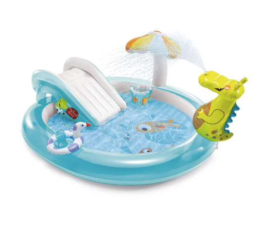 Piscina Centro de Juegos Gator INTEX con Tobogan y Pulverizador