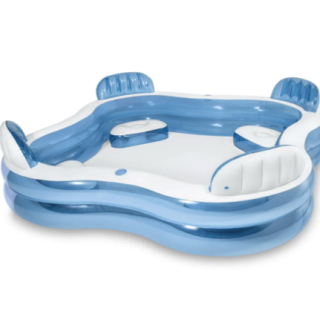 Piscina Familiar INTEX Swim Cente con Asientos 229 x 229 x 66 cm, 990 L