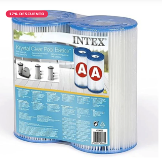 Pack 2 Cartuchos Filtro INTEX Tipo A
