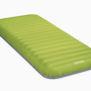 Colchón inflable individual TPU Camping Mat INTEX Truaire con Inflador Eléctrico